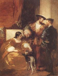 Richard Parkes Bonington Francis Iand the Duchess of Etampes (mk05) oil painting picture